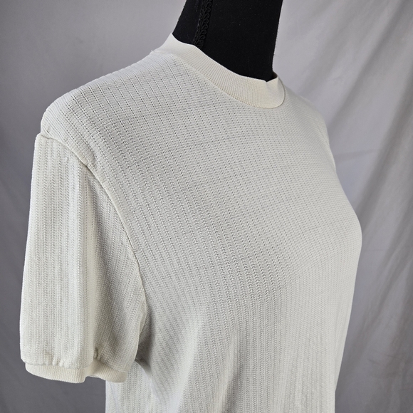 ZARA Short Sleeve High Neck Knit Top Size Medium - Picture 2 of 6
